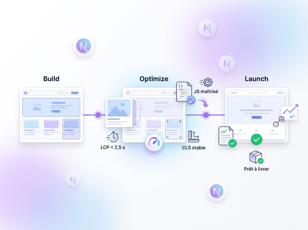 Développement Next.js — Build, Optimize, Launch avec LCP, CLS et Core Web Vitals