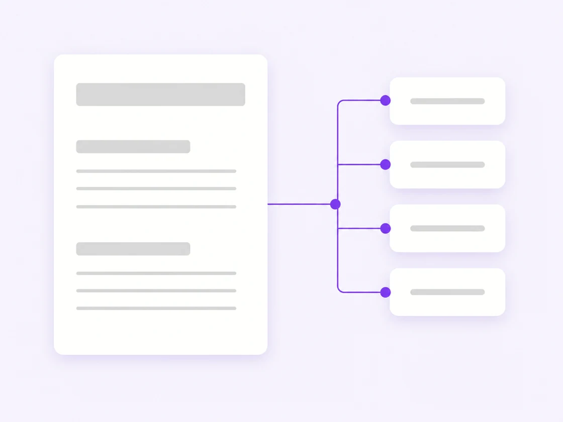 Rédaction SEO : article structuré relié à ses clusters de mots-clés